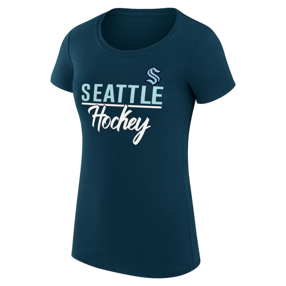 NHL Seattle Kraken G-III 4Her by Carl Banks Women's Super-Slim Fit Lightweight Team Sport T-Shirt