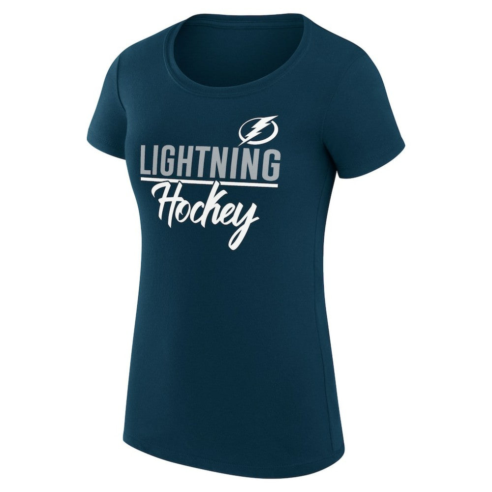 NHL Tampa Bay Lightning G-III 4Her by Carl Banks Women's Super-Slim Fit Lightweight Team Sport T-Shirt