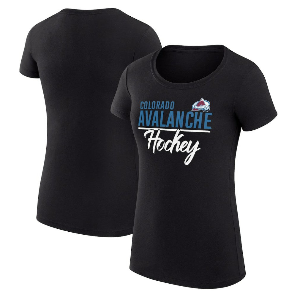 NHL Colorado Avalanche G-III 4Her by Carl Banks Women's Super-Slim Fit Lightweight Team Sport T-Shirt
