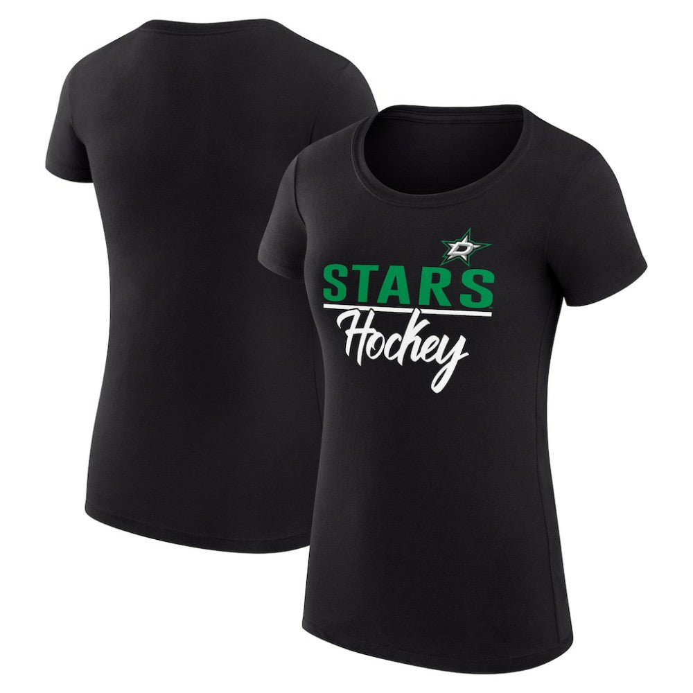 NHL Dallas Stars G-III 4Her by Carl Banks Women's Super-Slim Fit Lightweight Team Sport T-Shirt