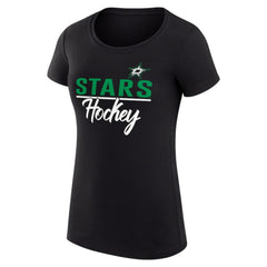 NHL Dallas Stars G-III 4Her by Carl Banks Women's Super-Slim Fit Lightweight Team Sport T-Shirt