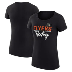 NHL Philadelphia Flyers G-III 4Her by Carl Banks Women's Super-Slim Fit Lightweight Team Sport T-Shirt