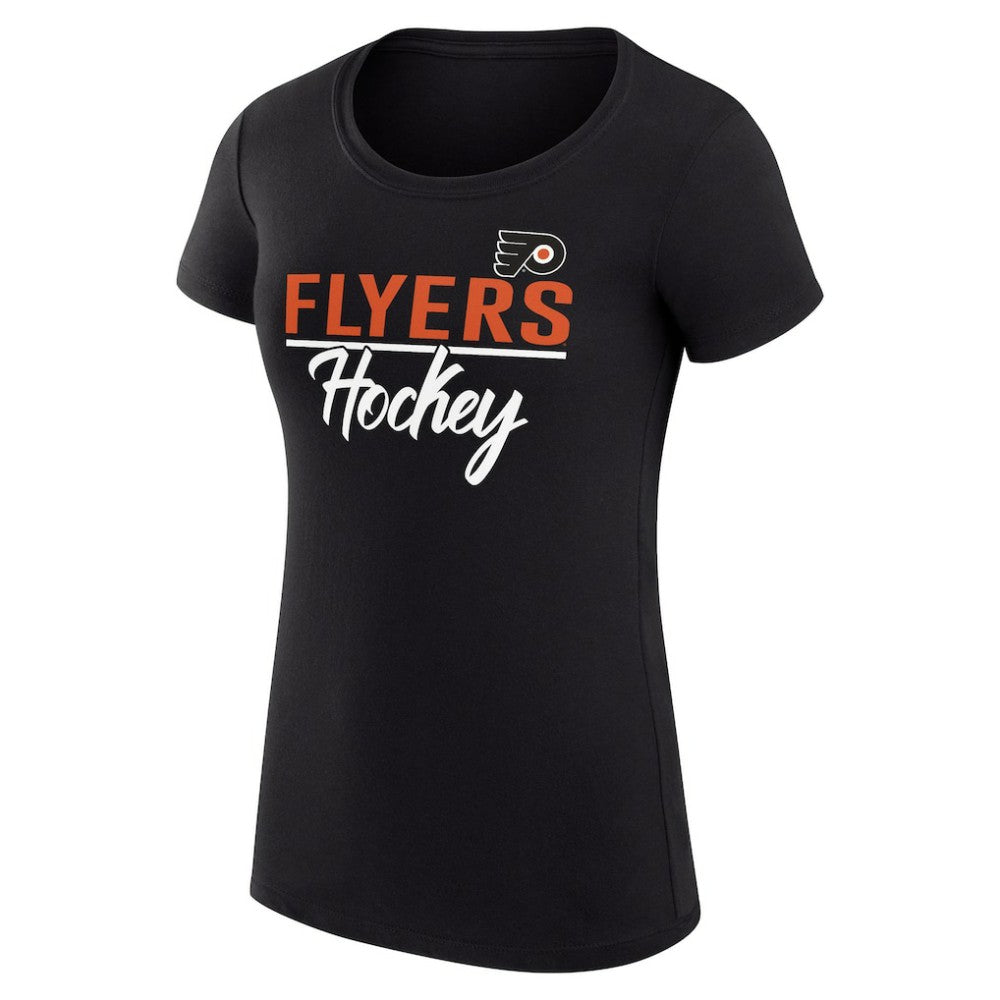 NHL Philadelphia Flyers G-III 4Her by Carl Banks Women's Super-Slim Fit Lightweight Team Sport T-Shirt