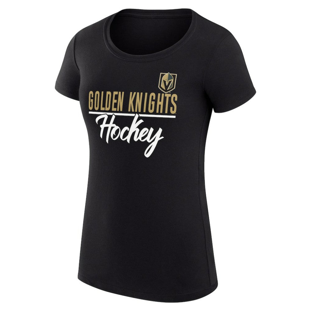 NHL Vegas Golden Knights G-III 4Her by Carl Banks Women's Super-Slim Fit Lightweight Team Sport T-Shirt