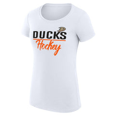 NHL Anaheim Ducks G-III 4Her by Carl Banks Women's Super-Slim Fit Lightweight Team Sport T-Shirt