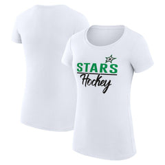 NHL Dallas Stars G-III 4Her by Carl Banks Women's Super-Slim Fit Lightweight Team Sport T-Shirt