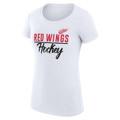 NHL Detroit Red Wings G-III 4Her by Carl Banks Women's Super-Slim Fit Lightweight Team Sport T-Shirt