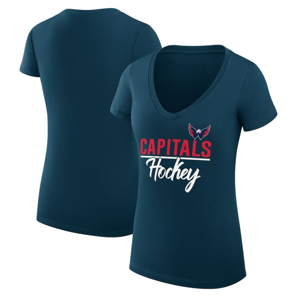 NHL Washington Capitals G-III 4Her by Carl Banks Women's Super-Slim Fit Lightweight Graphic T-Shirt