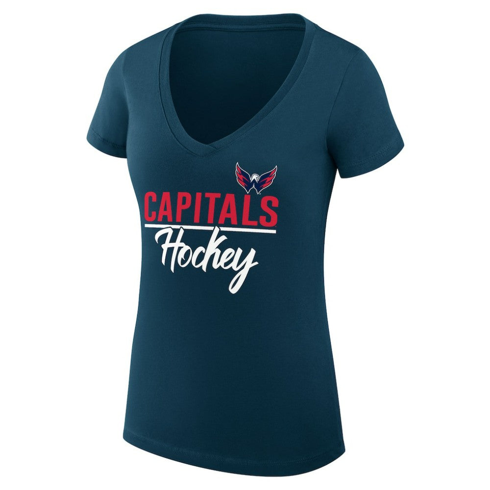 NHL Washington Capitals G-III 4Her by Carl Banks Women's Super-Slim Fit Lightweight Graphic T-Shirt