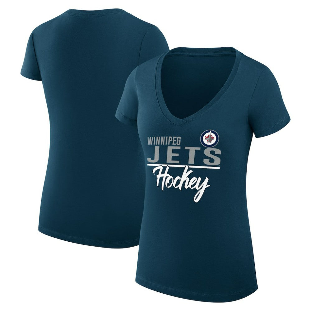 NHL Winnipeg Jets G-III 4Her by Carl Banks Women's Super-Slim Fit Lightweight Graphic T-Shirt