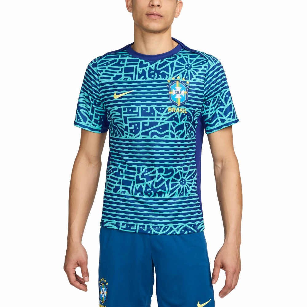 Brazil National Team 2024 Academy Pro Pre-Match Top