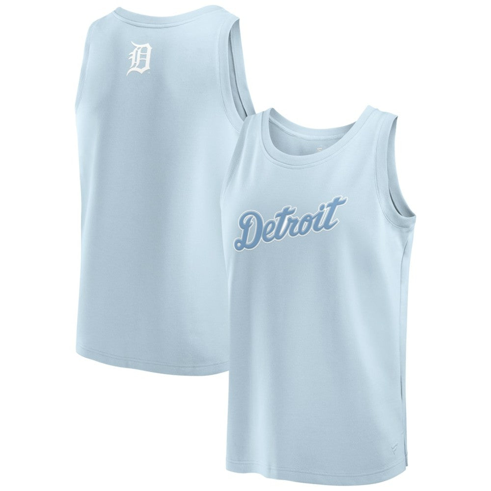 Light Blue Detroit Tigers Fanatics Elements Tank Top