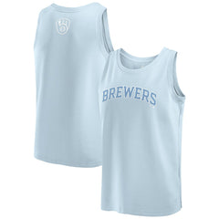 Light Blue Milwaukee Brewers Fanatics Elements Tank Top