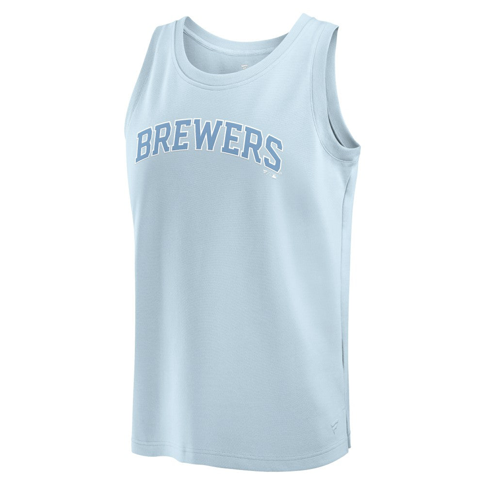 Light Blue Milwaukee Brewers Fanatics Elements Tank Top