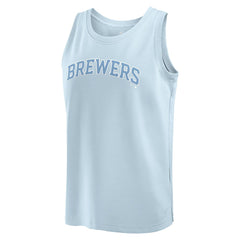 Light Blue Milwaukee Brewers Fanatics Elements Tank Top