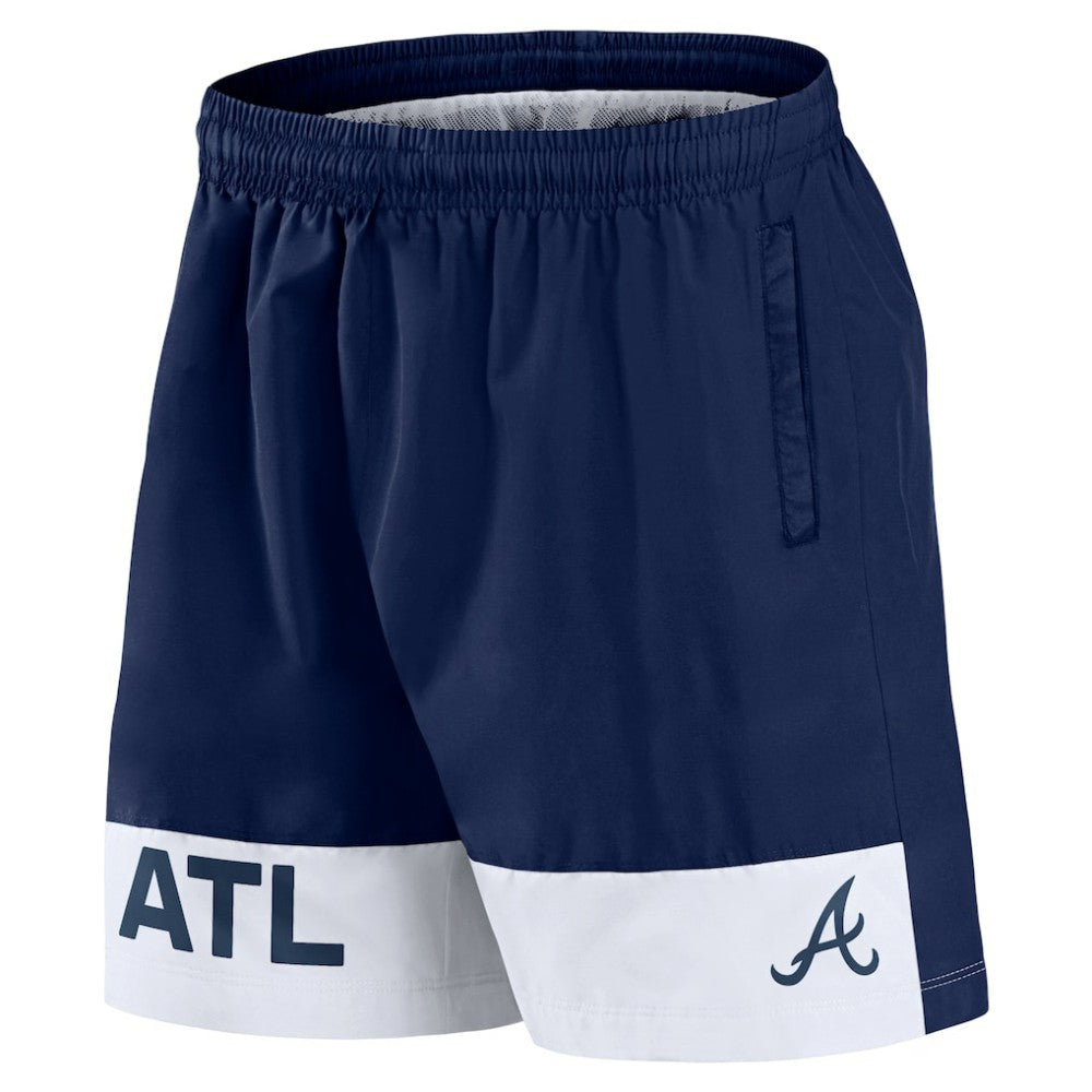 Navy Atlanta Braves Fanatics Elements Swim Shorts