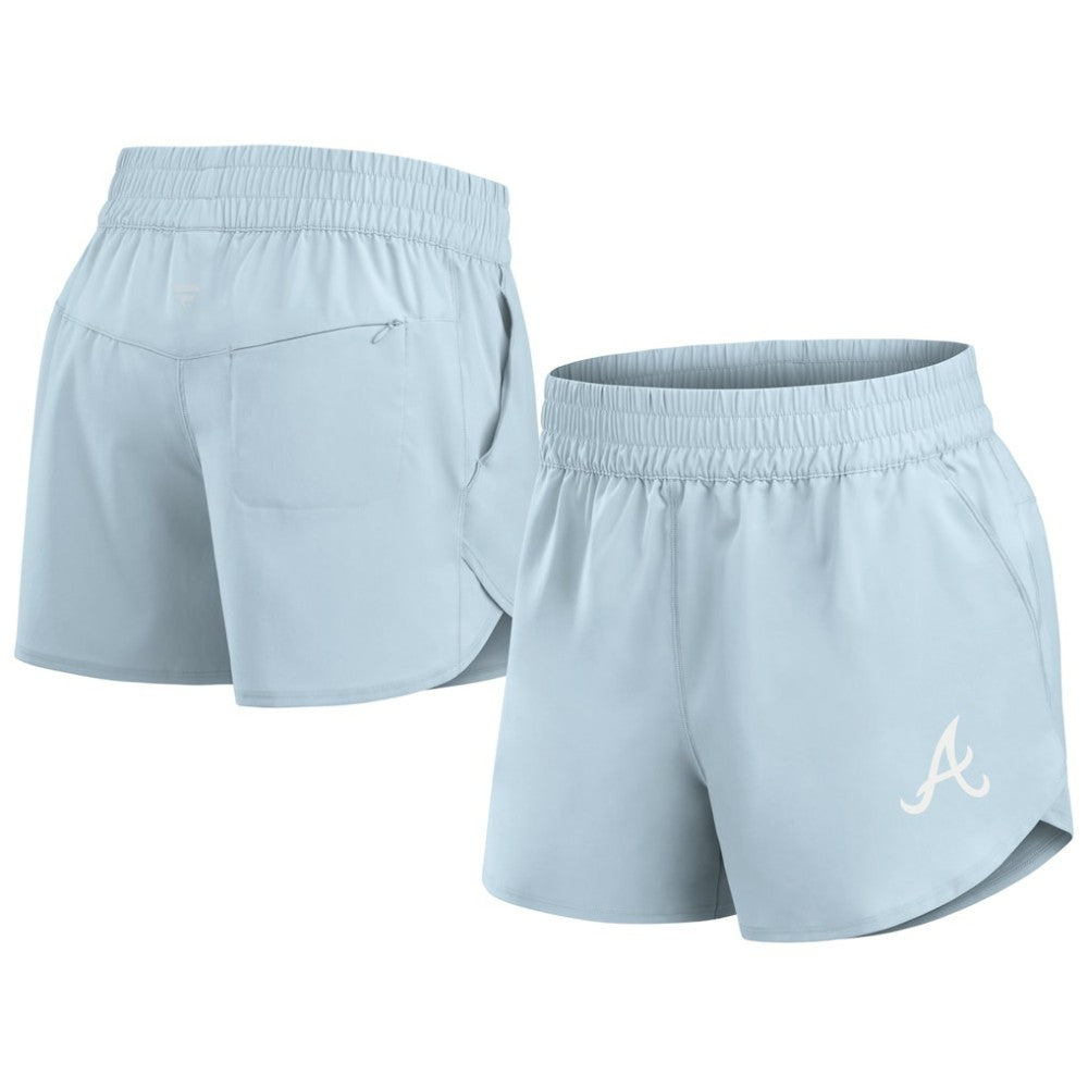 Light Blue Atlanta Braves Fanatics Women's Studio Woven Vibe Shorts