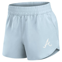 Light Blue Atlanta Braves Fanatics Women's Studio Woven Vibe Shorts