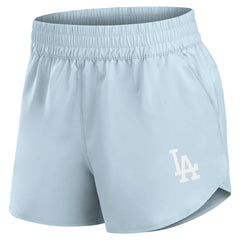 Light Blue Los Angeles Dodgers Fanatics Women's Studio Woven Vibe Shorts