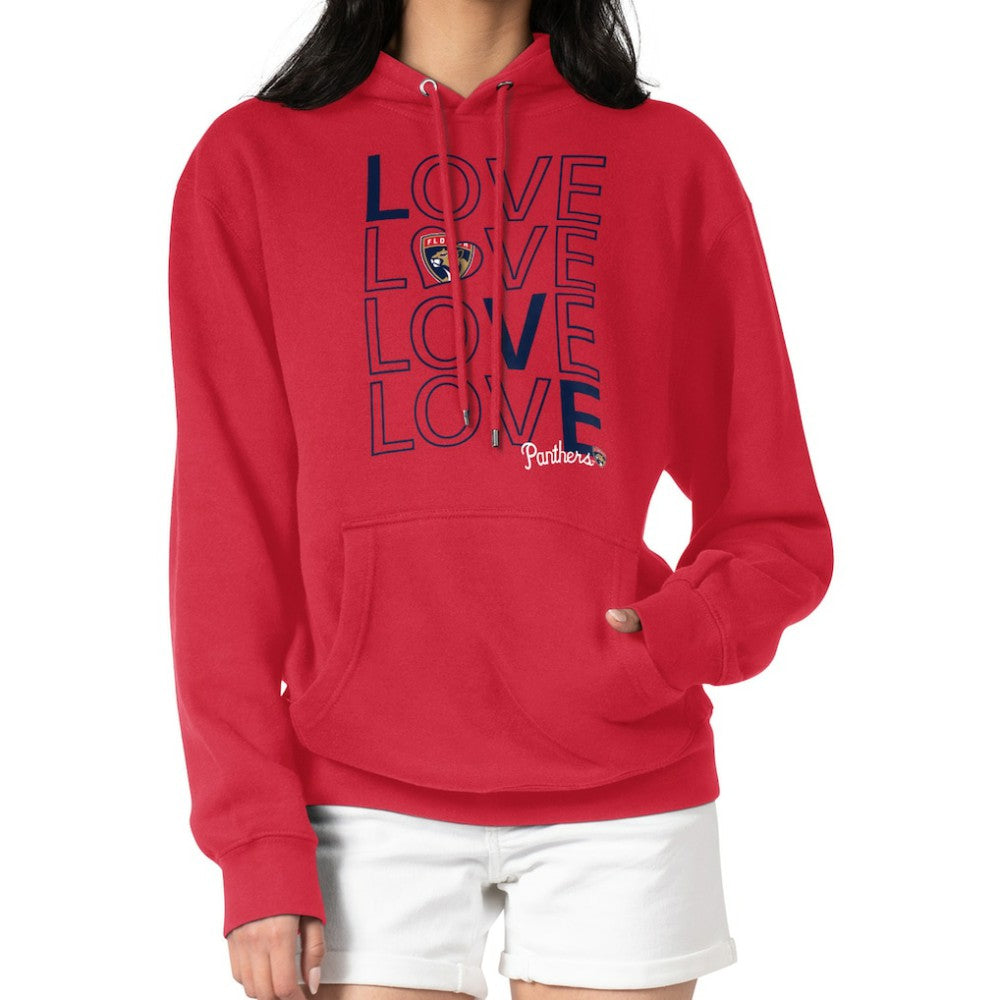 NHL Florida Panthers G-III 4Her by Carl Banks Women's Hockey Love Fleece Pullover Hoodie