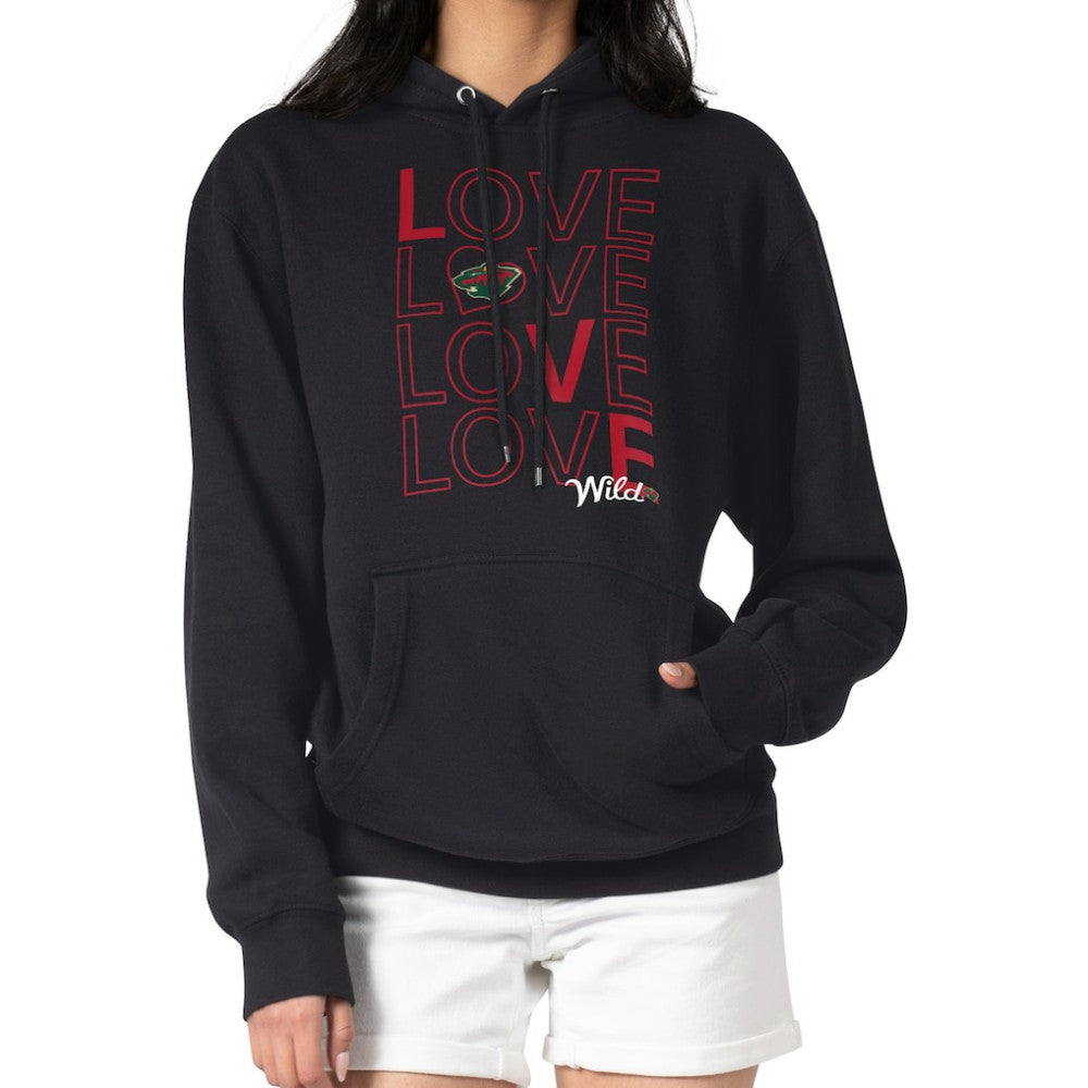 NHL Minnesota Wild G-III 4Her by Carl Banks Women's Hockey Love Fleece Pullover Hoodie