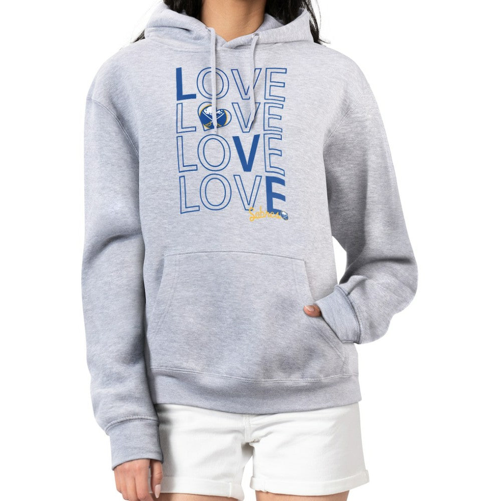 NHL Buffalo Sabres G-III 4Her by Carl Banks Women's Hockey Love Fleece Pullover Hoodie
