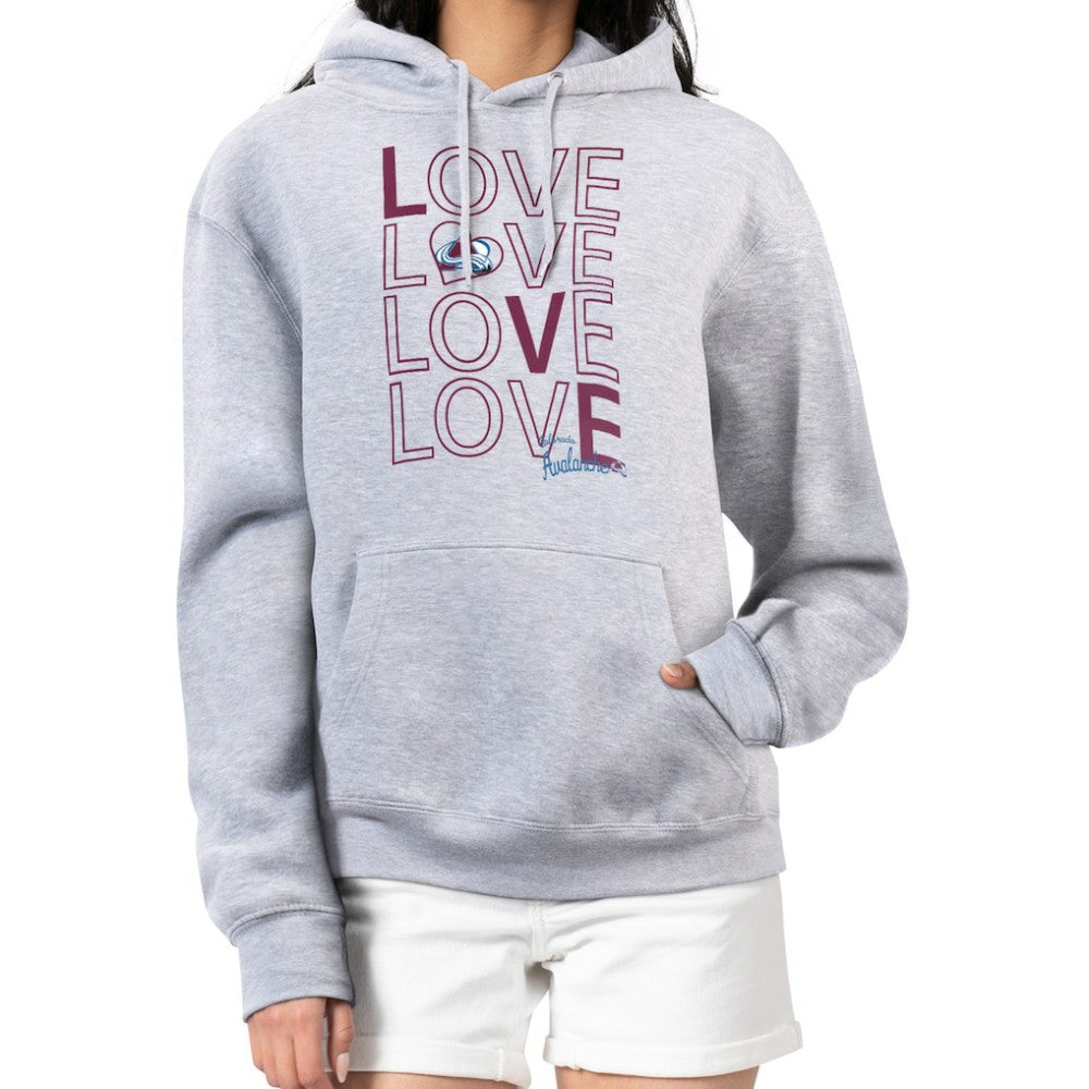 NHL Colorado Avalanche G-III 4Her by Carl Banks Women's Hockey Love Fleece Pullover Hoodie