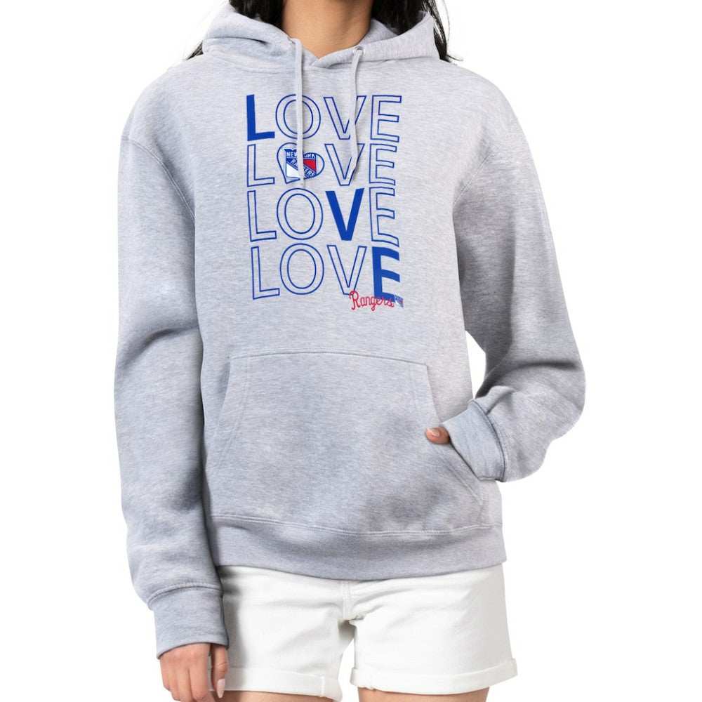 NHL New York Rangers G-III 4Her by Carl Banks Women's Hockey Love Fleece Pullover Hoodie