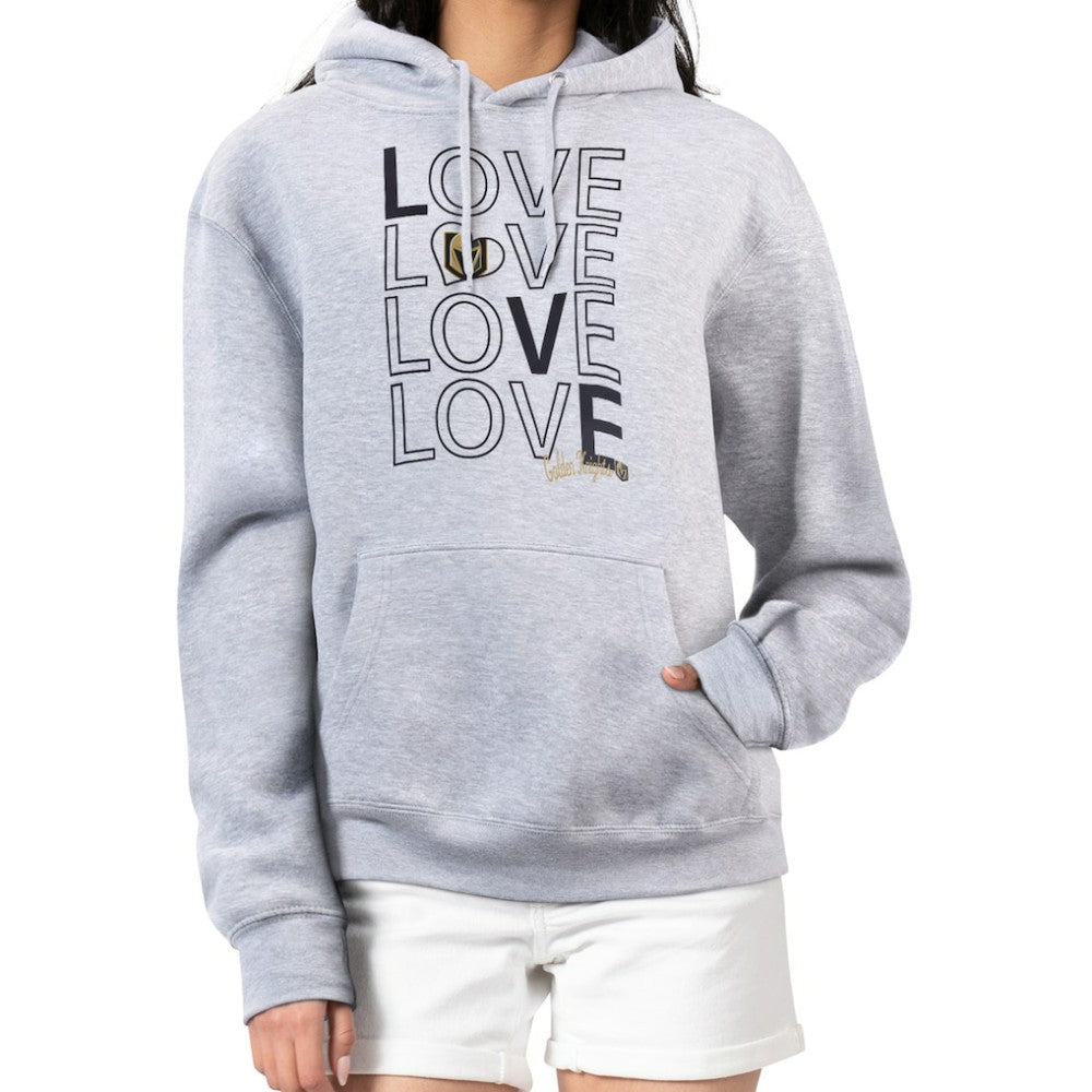 NHL Vegas Golden Knights G-III 4Her by Carl Banks Women's Hockey Love Fleece Pullover Hoodie