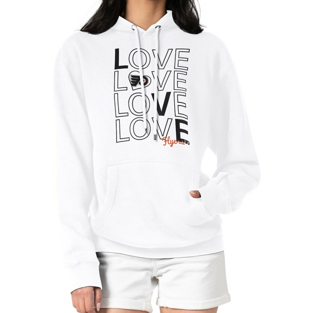 NHL Philadelphia Flyers G-III 4Her by Carl Banks Women's Hockey Love Fleece Pullover Hoodie