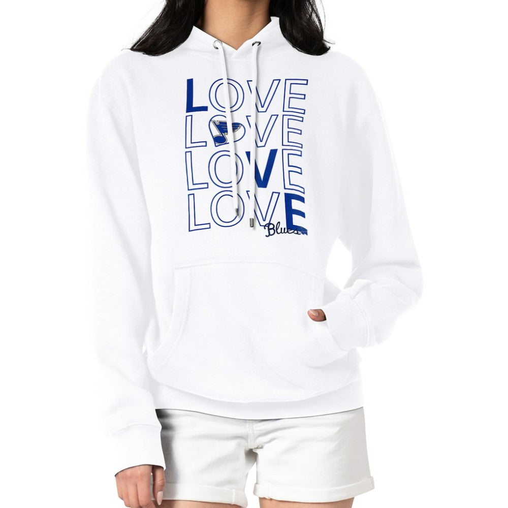 NHL St. Louis Blues G-III 4Her by Carl Banks Women's Hockey Love Fleece Pullover Hoodie