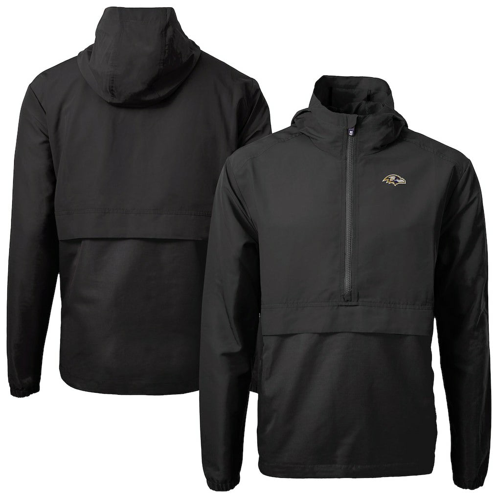 Cutter & Buck Charter Eco Recycled Anorak Half-Zip Jacket - Baltimore Ravens Jackets