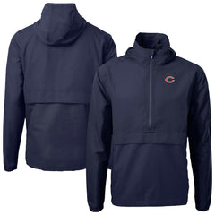 Cutter & Buck Charter Eco Recycled Anorak Half-Zip Jacket - Chicago Bears Jackets