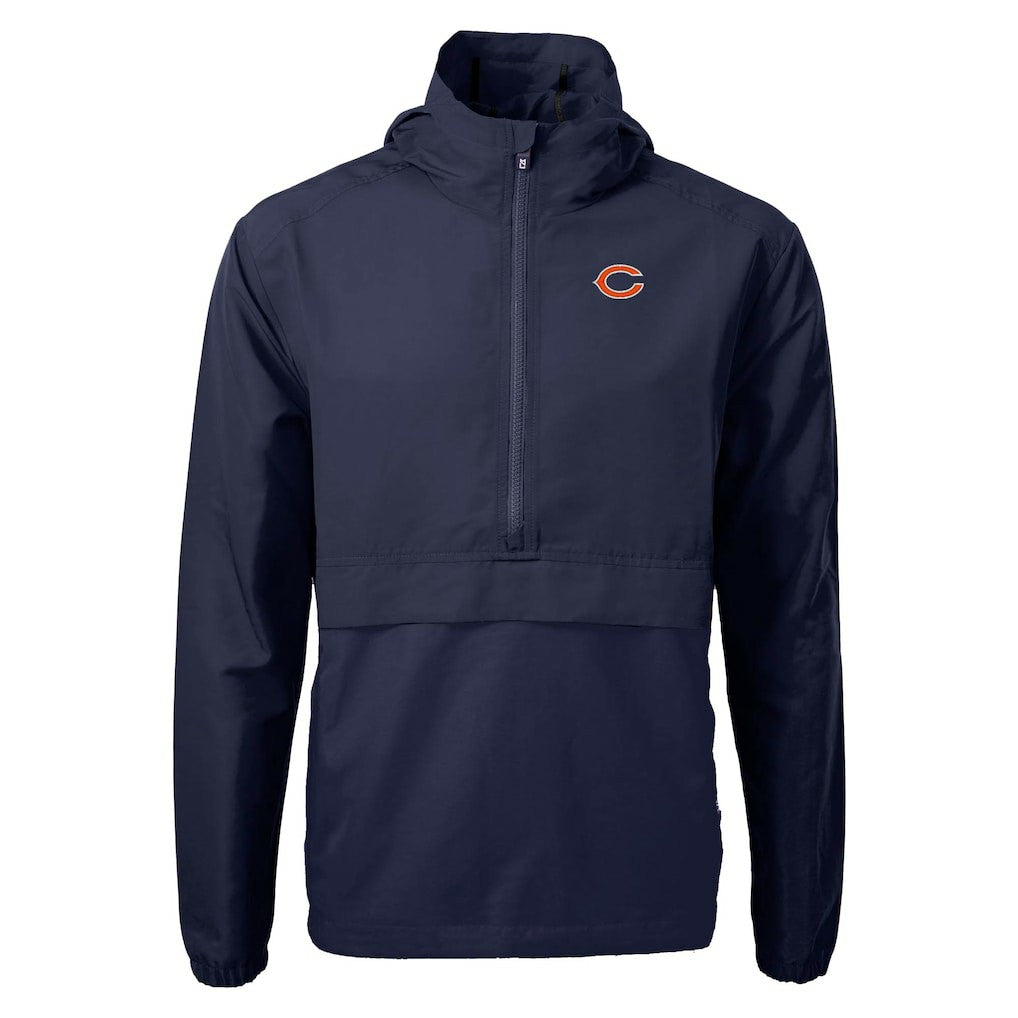Cutter & Buck Charter Eco Recycled Anorak Half-Zip Jacket - Chicago Bears Jackets