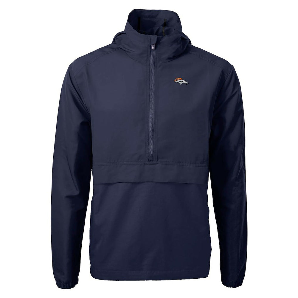 Cutter & Buck Charter Eco Recycled Anorak Half-Zip Jacket - Denver Broncos Jackets