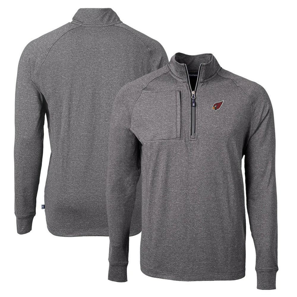 Cutter & Buck Adapt Eco Knit Quarter-Zip Pullover Top - Arizona Cardinals Pullover