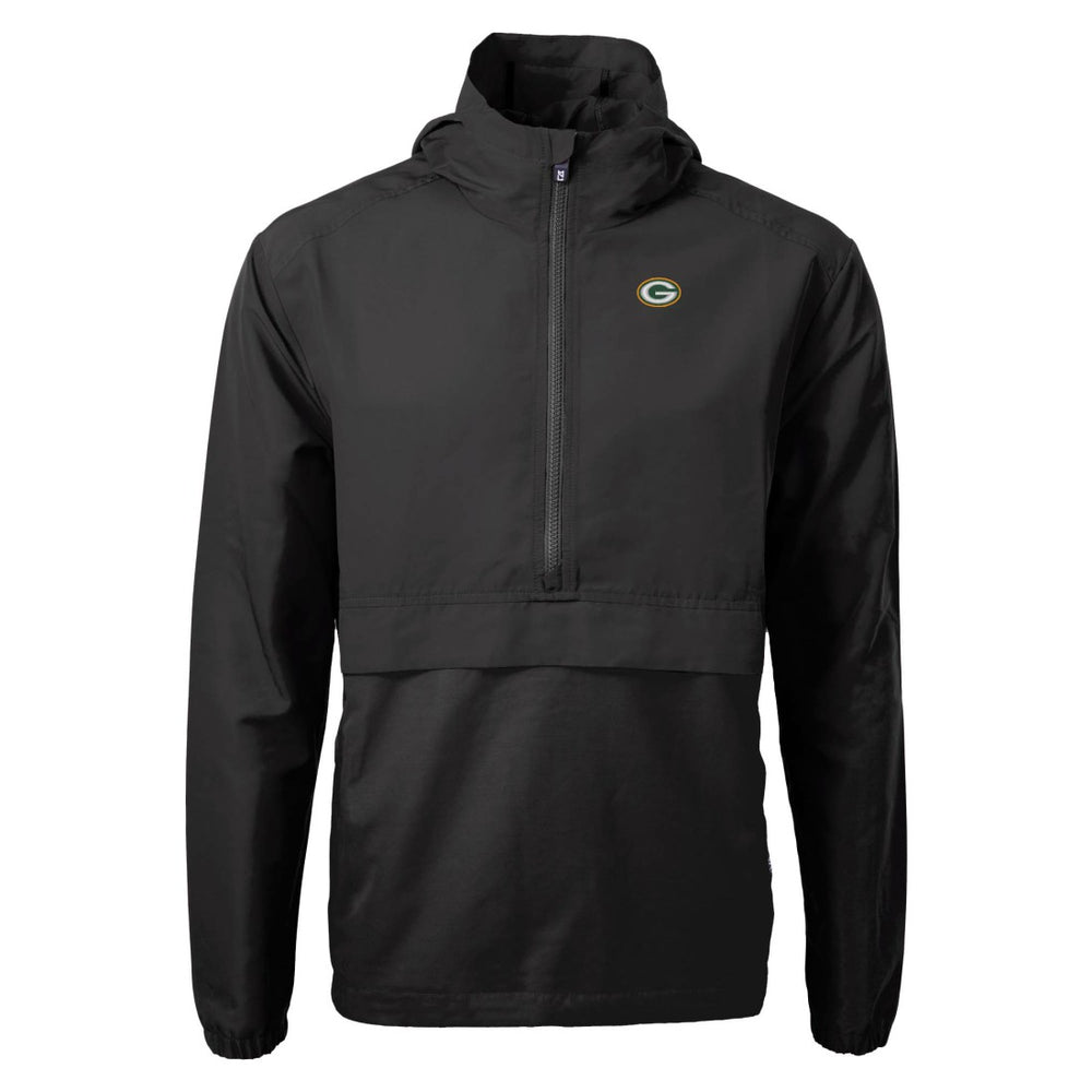 Cutter & Buck Charter Eco Recycled Anorak Half-Zip Jacket - Green Bay Packers Jackets