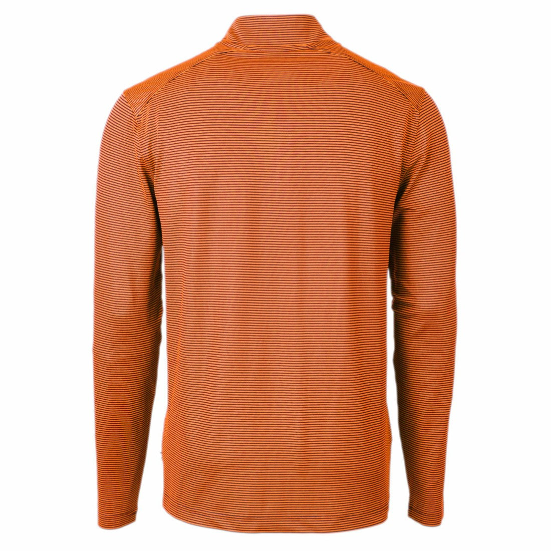 Cutter & Buck Virtue Eco Pique Micro Stripe Recycled Quarter-Zip Pullover Top - Denver Broncos Pullover