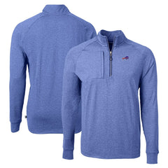 Cutter & Buck Adapt Eco Knit Quarter-Zip Pullover Top - Buffalo Bills Pullover