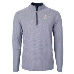 Cutter & Buck Virtue Eco Pique Micro Stripe Recycled Quarter-Zip Pullover Top - Green Bay Packers Pullover