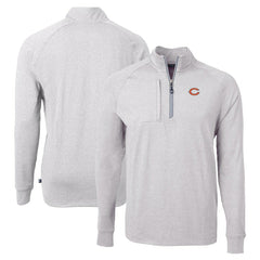 Cutter & Buck Adapt Eco Knit Quarter-Zip Pullover Top - Chicago Bears Pullover