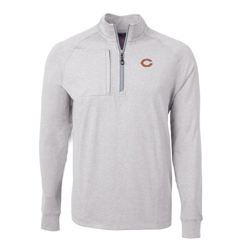 Cutter & Buck Adapt Eco Knit Quarter-Zip Pullover Top - Chicago Bears Pullover