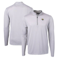 Cutter & Buck Virtue Eco Pique Micro Stripe Recycled Quarter-Zip Pullover Top - Jacksonville Jaguars Pullover