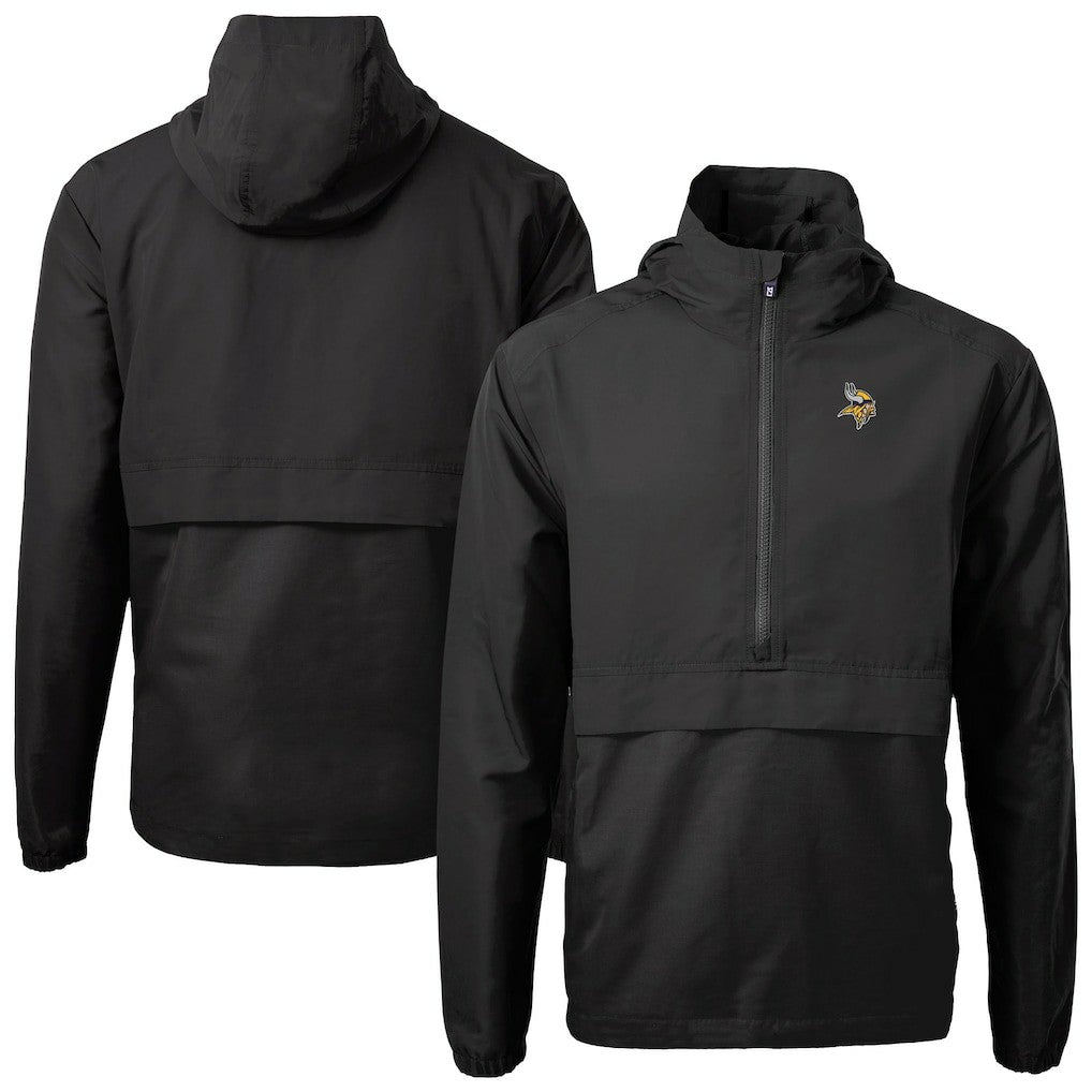 Cutter & Buck Charter Eco Recycled Anorak Half-Zip Jacket - Minnesota Vikings Jackets