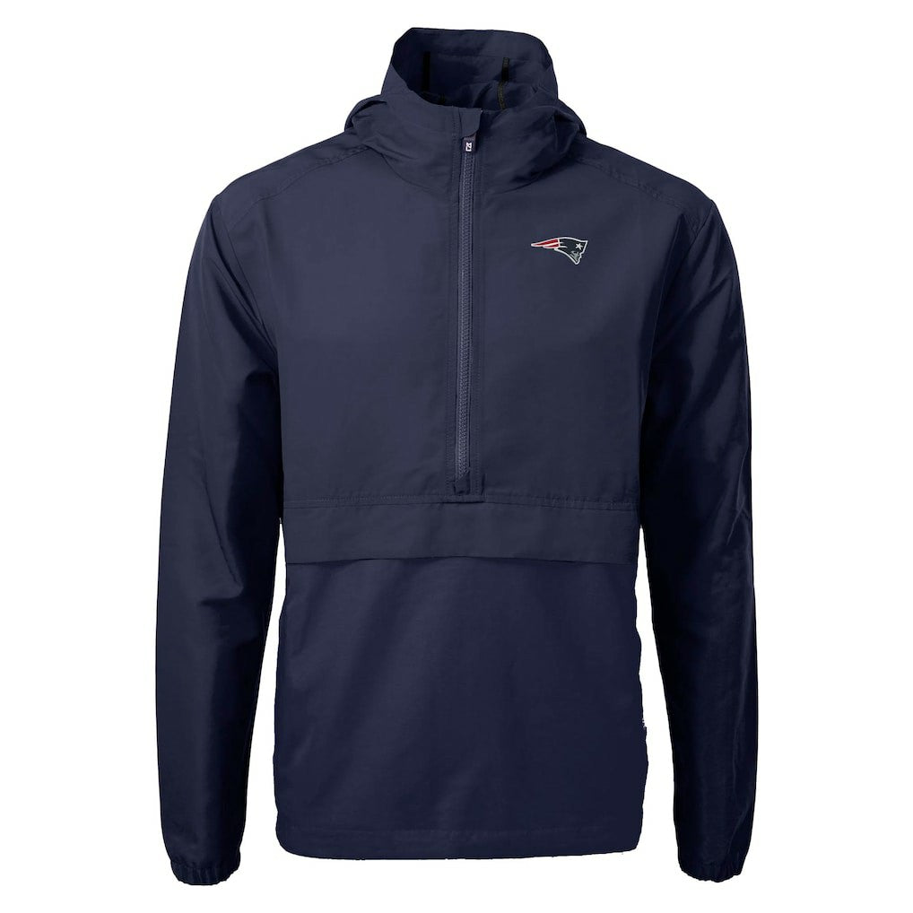 Cutter & Buck Charter Eco Recycled Anorak Half-Zip Jacket - New England Patriots Jackets