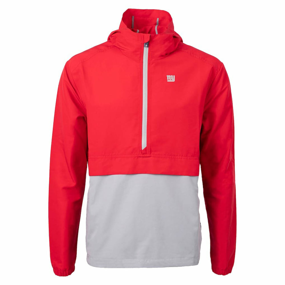 Cutter & Buck Charter Eco Recycled Anorak Half-Zip Jacket - New York Giants Jackets