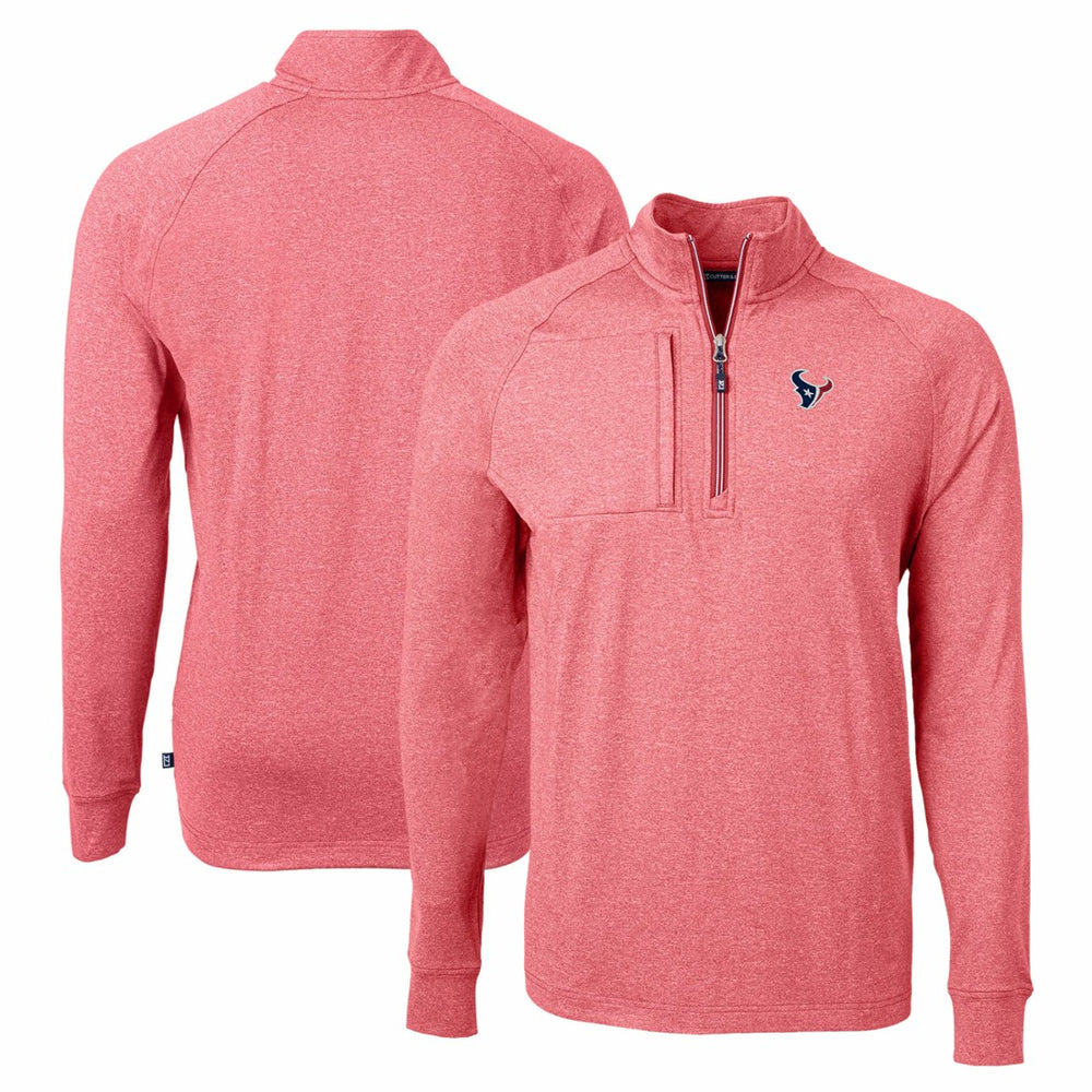 Cutter & Buck Adapt Eco Knit Quarter-Zip Pullover Top - Houston Texans Pullover
