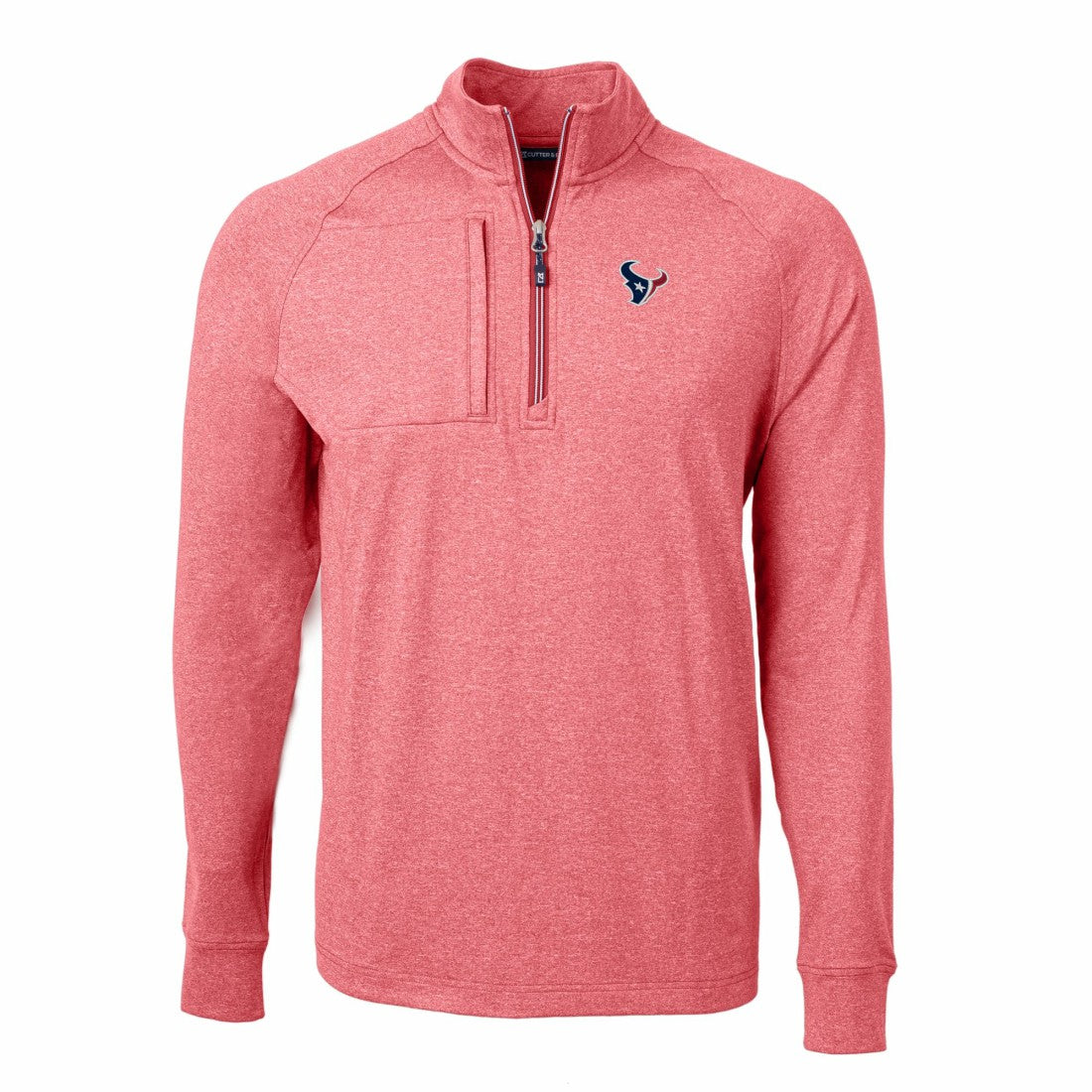 Cutter & Buck Adapt Eco Knit Quarter-Zip Pullover Top - Houston Texans Pullover