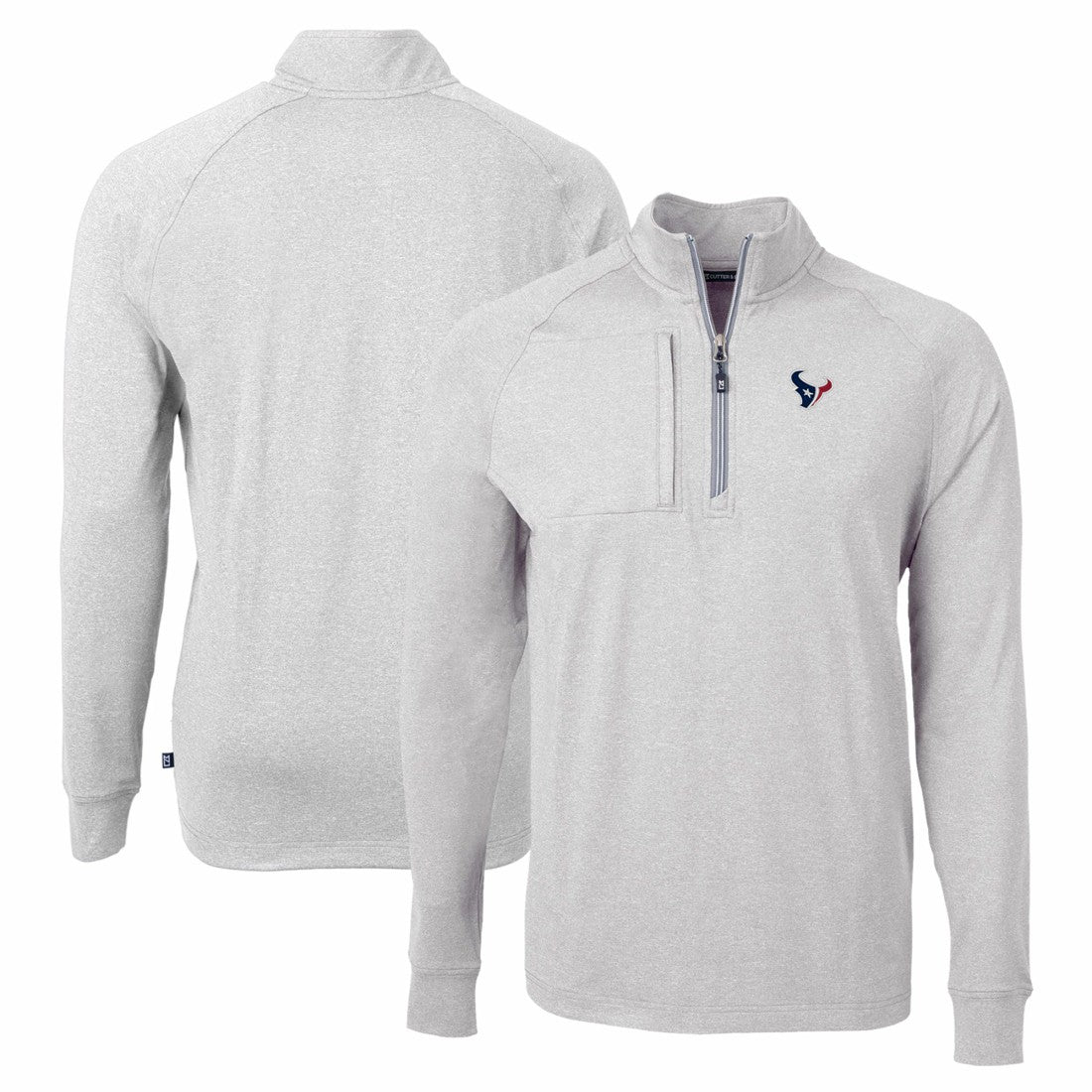 Cutter & Buck Adapt Eco Knit Quarter-Zip Pullover Top - Houston Texans Pullover