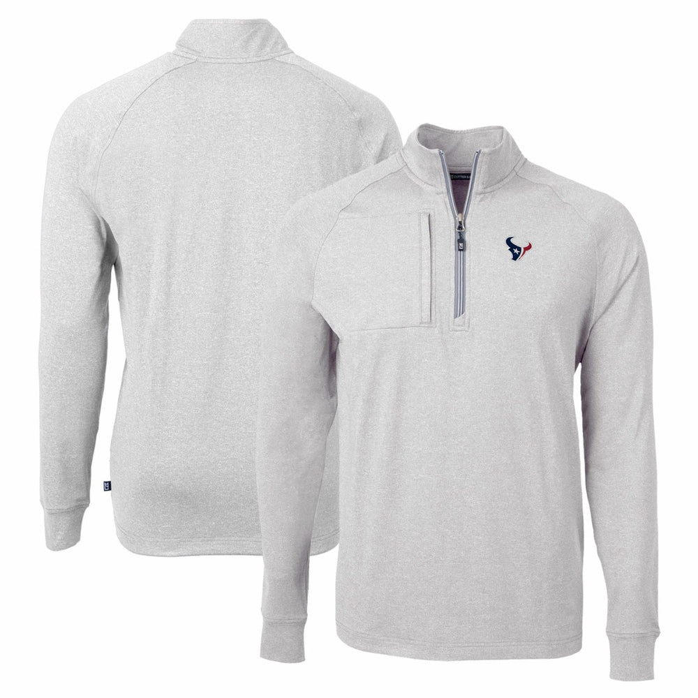 Cutter & Buck Adapt Eco Knit Quarter-Zip Pullover Top - Houston Texans Pullover